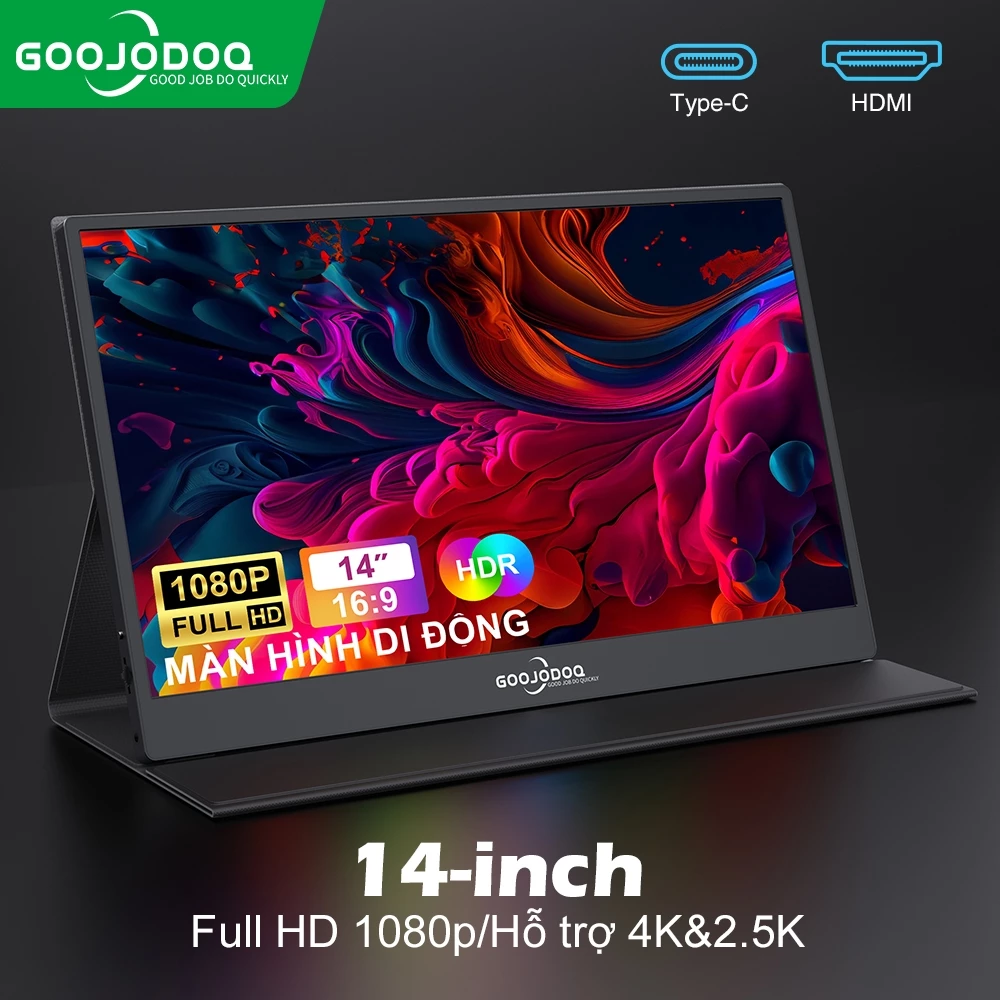 Bảo hành một năm] GOOJODOQ 14 inch / 15,6 inch Màn hình di động